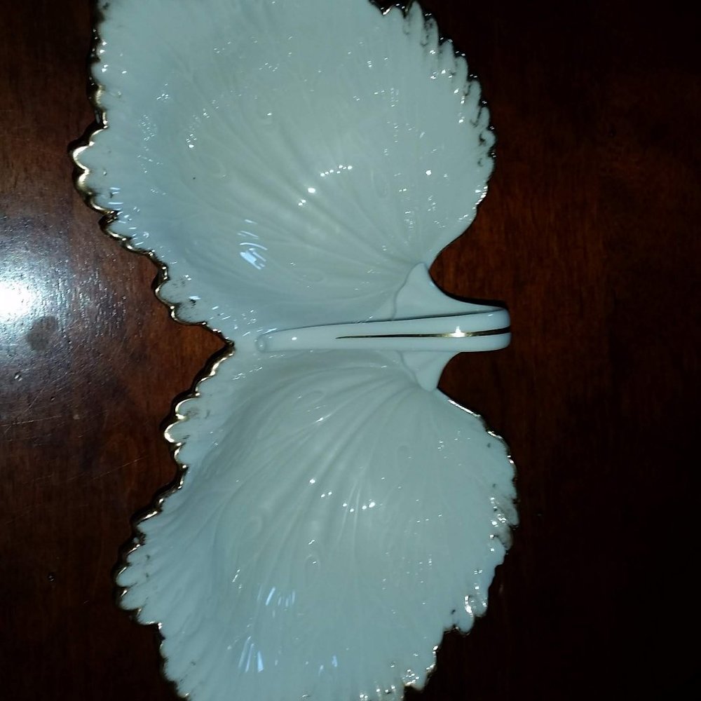 Lenox Porcelain Double Serving Bowl with Handle
